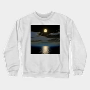 Full moon over the sea (C024/7274) Crewneck Sweatshirt